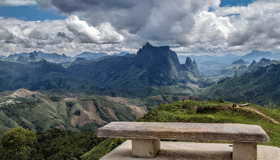Mountain View in Wat Phou, Laos